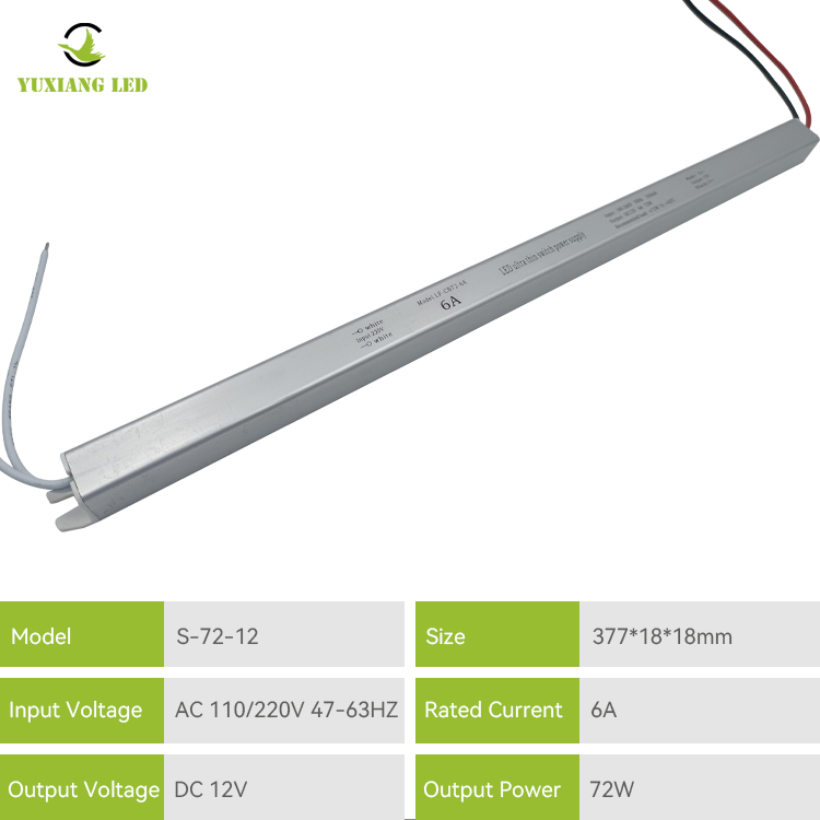 Τροφοδοτικό 12v6a Ultra Slim Led