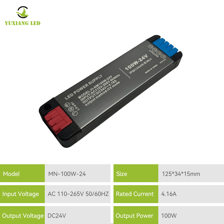 Τροφοδοτικό DC ευρείας τάσης Mini LED εξαιρετικά λεπτό 24V100W