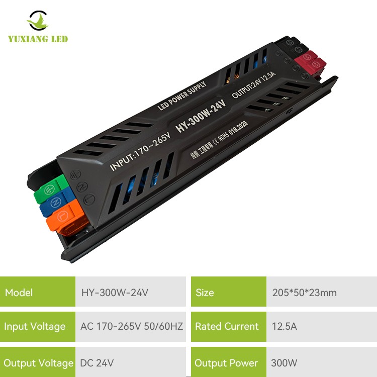 Τροφοδοτικό LED DC 24V 400W Εξαιρετικά λεπτό ημι-γλάστρα
