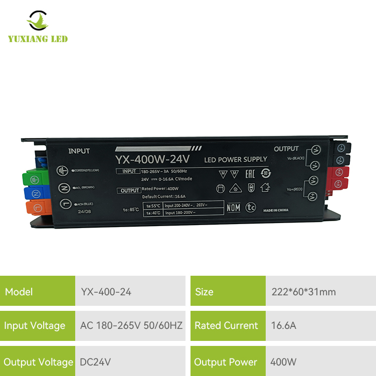 Τροφοδοτικό LED 24v 400w Led Linear Lighting