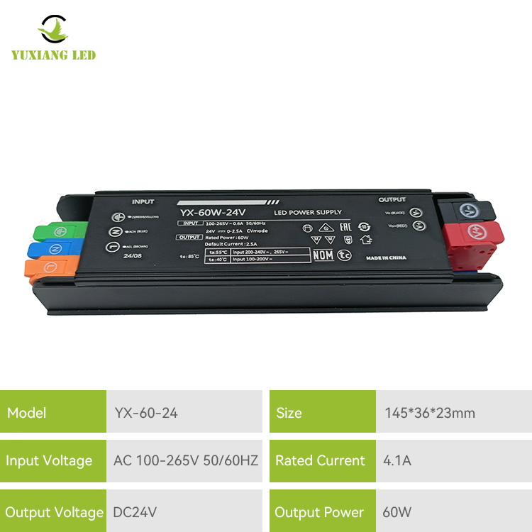 Τροφοδοτικό LED 24v 60w Led Linear Lighting